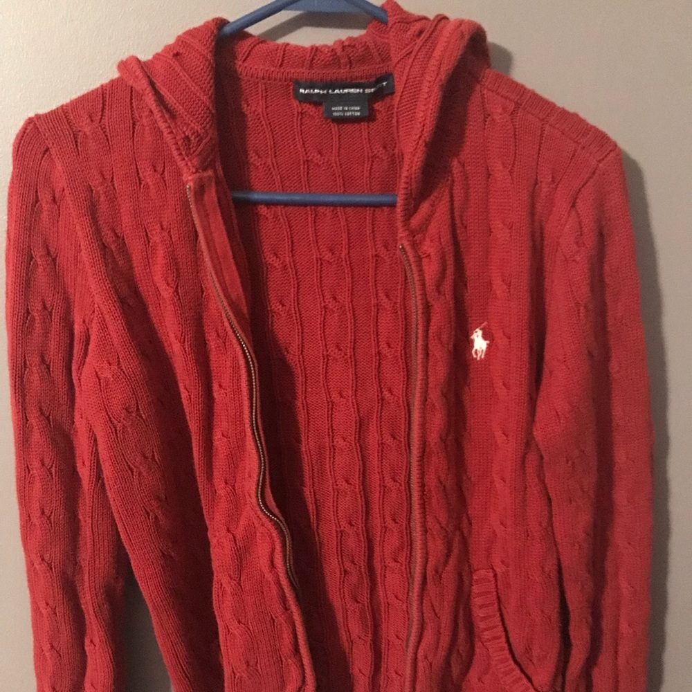 Vintage Polo Knit Zip Sweater